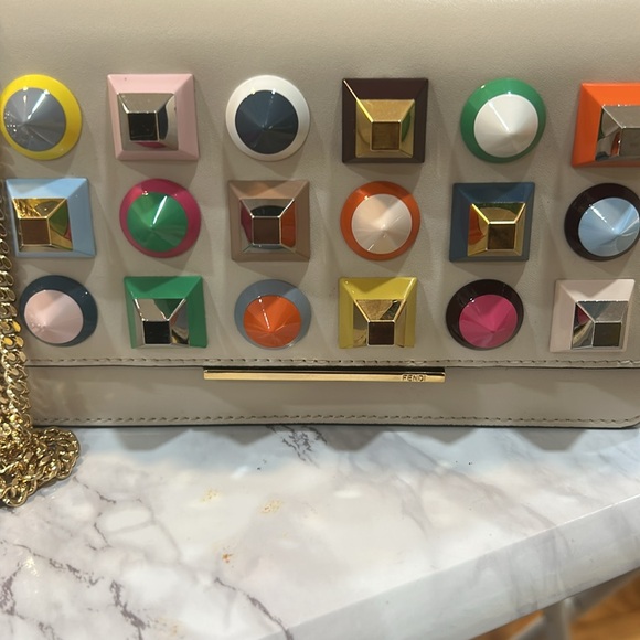 Fendi vitello liberty studded woc - Picture 3 of 15